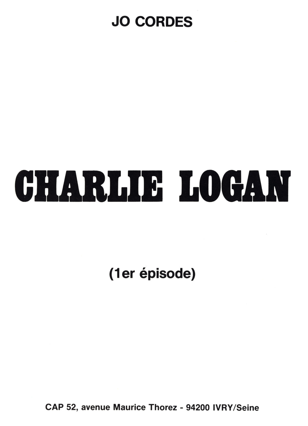 Charlie Logan 1 page 3 full