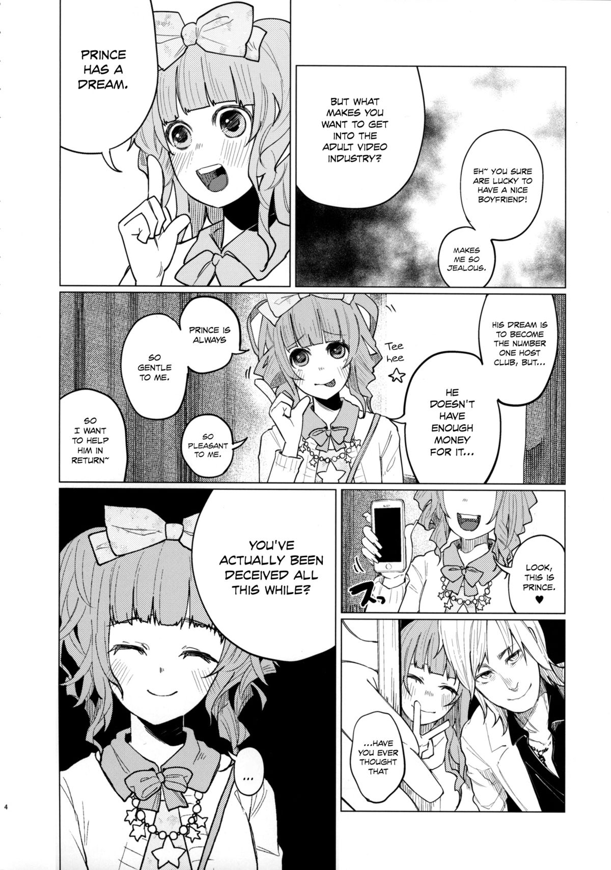 Menhera Hosukyou Bokobokorin! | Beating Up a Mental Host Club Frequenter Chick! page 4 full