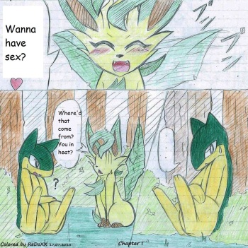 Leafeon X Quilava cover