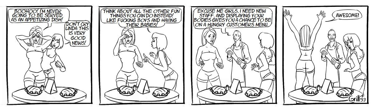 Meat Girls Ch. 3  DANGEROUS DESIRE page 5 full