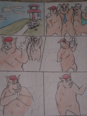 three big pigs and the little bad wolf cover