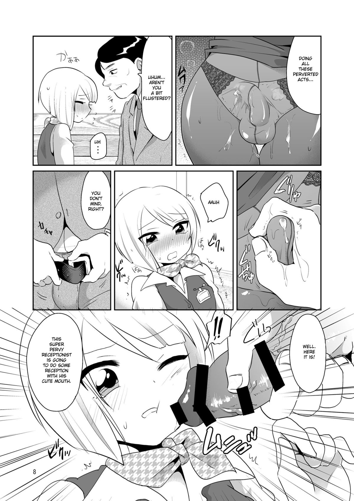 Dosukebe Uketsukejou ♂ | Super Pervy Receptionist ♂ page 9 full