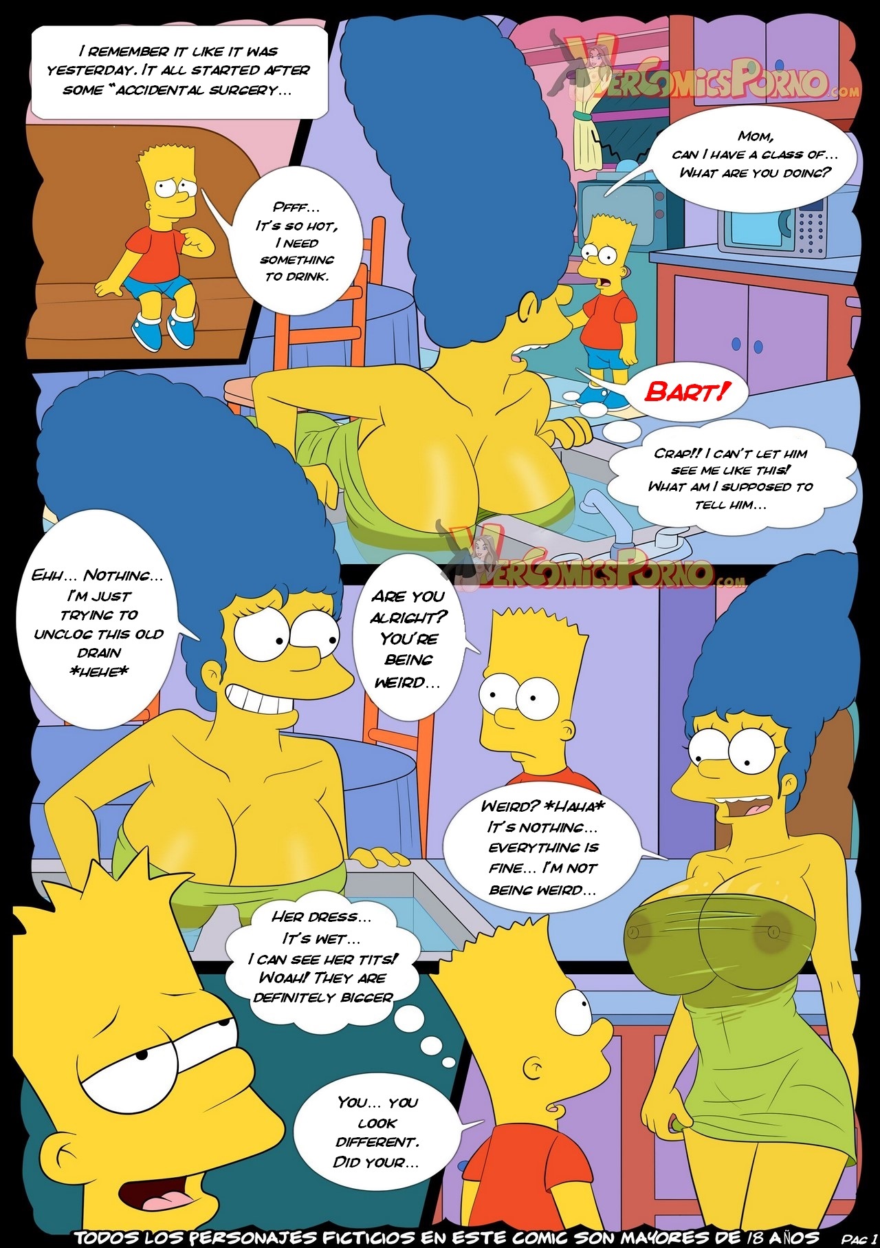 The Simpsons: Old Habits 3 - Remembering Mom page 2 full