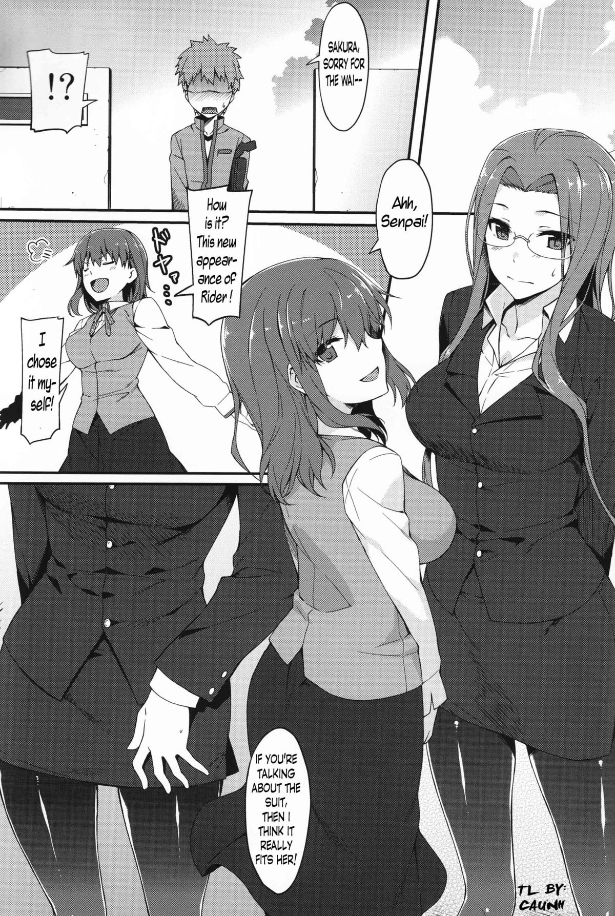 Rider-san to Kuro Stocking. | Rider-san and Black Stocking.   =CaunhTL= page 2 full