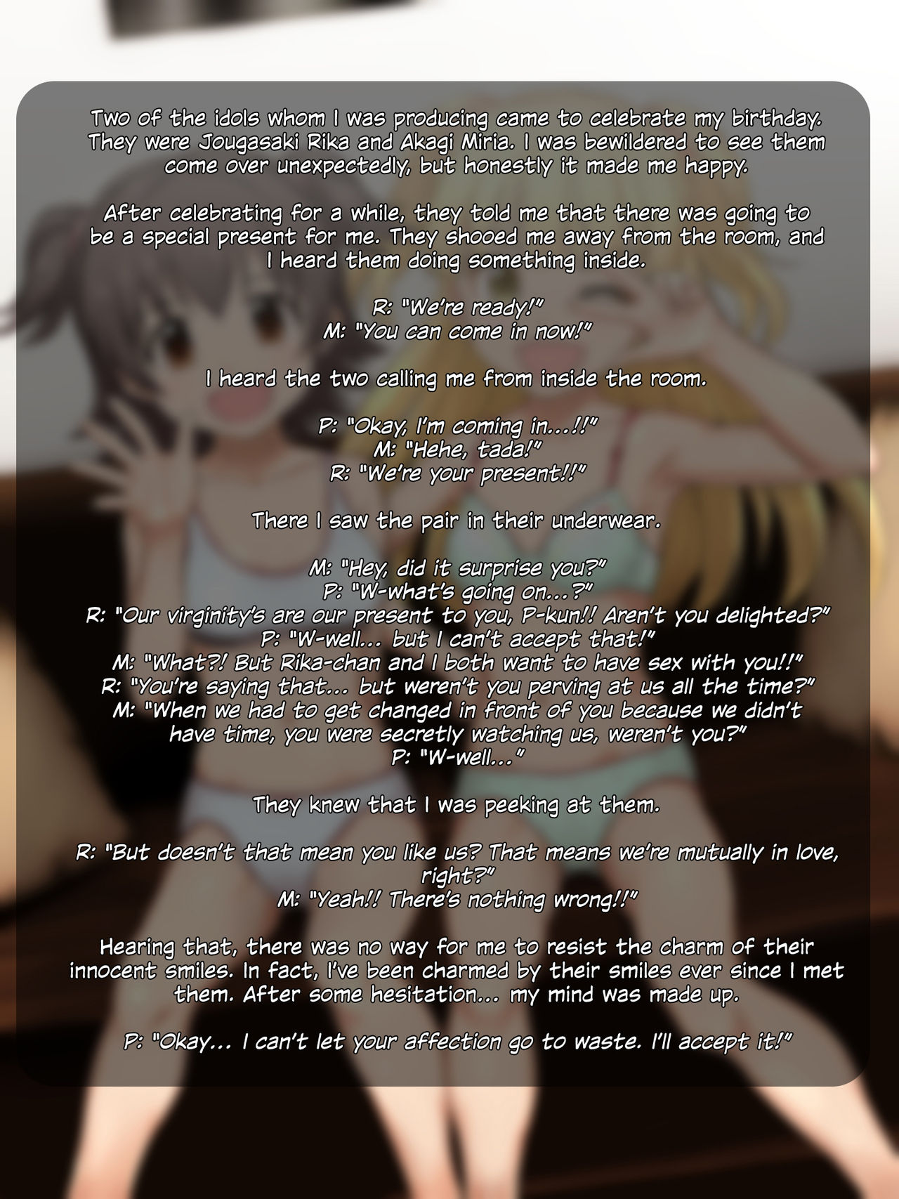Jougasaki Rika to Akagi Miria no Ninshin Shussan page 2 full