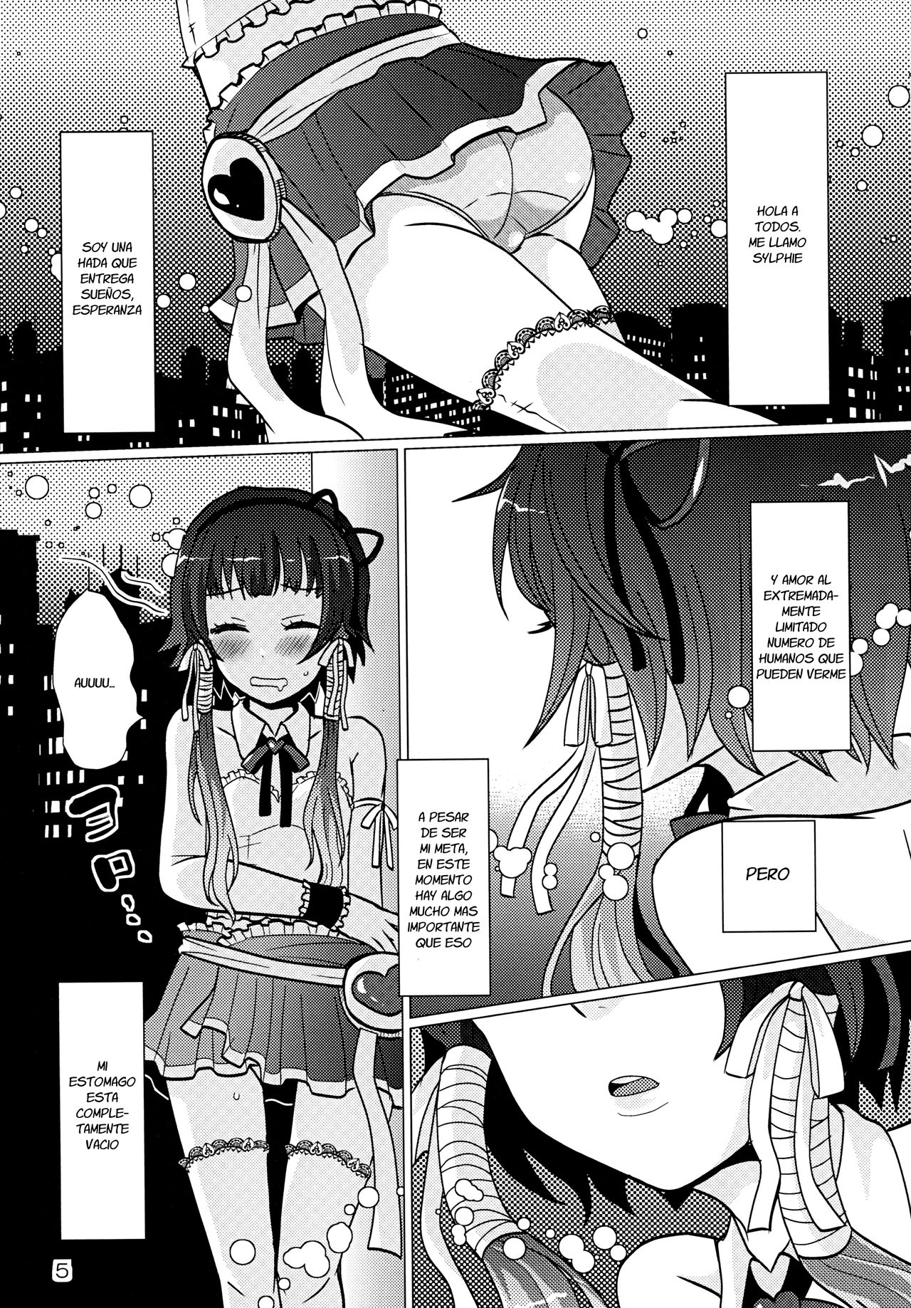 Aruhi Onaka o Sukaseta Shounen Yousei Sylphie o Hirottara page 5 full