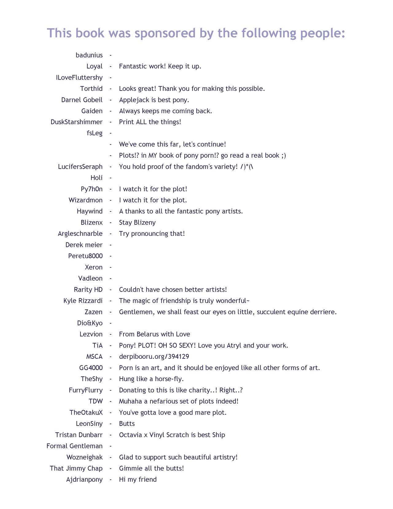 Pony Plot Book 2014 page 2 full
