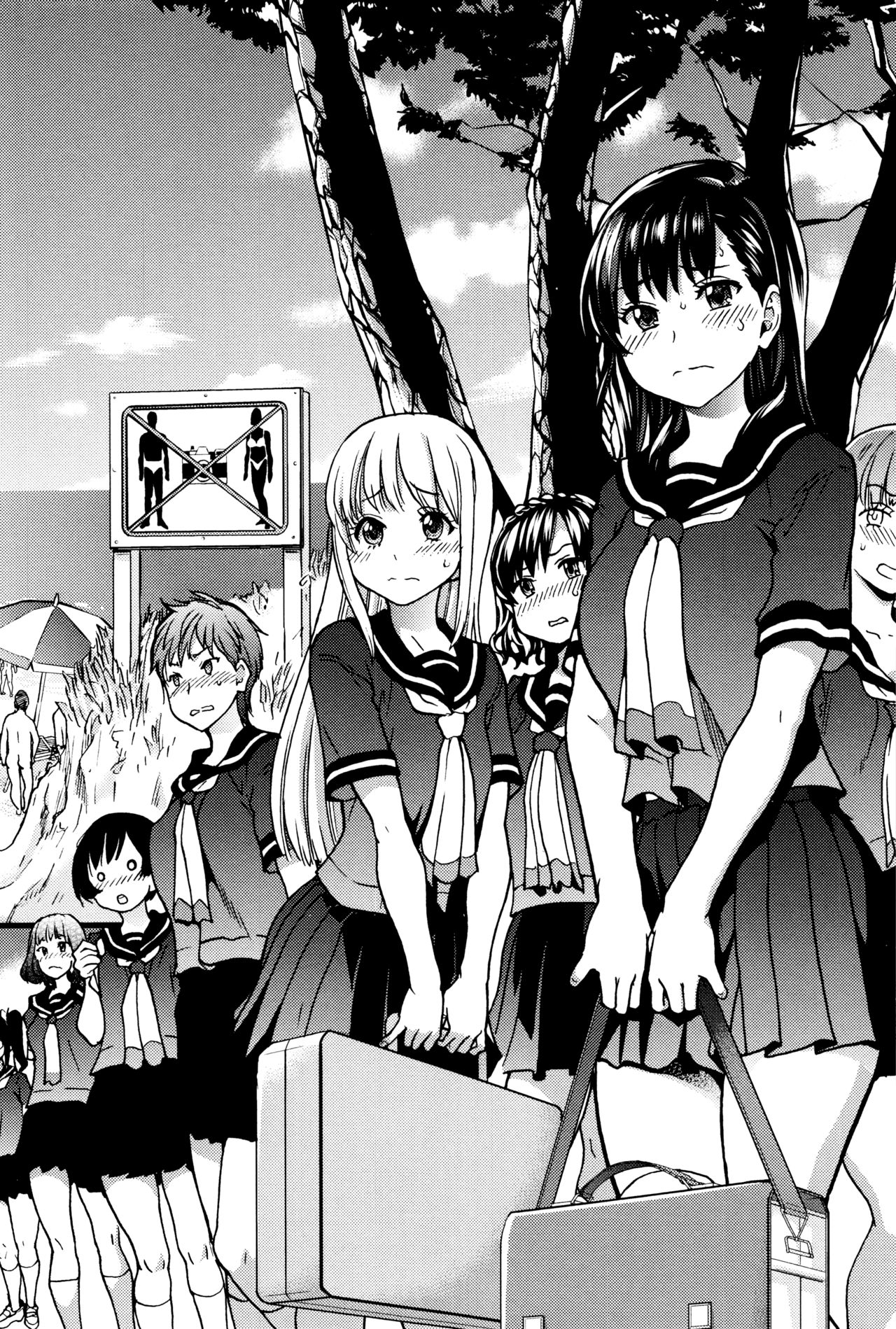 Nudist Beach ni Syuugaku Ryokoude!! - In school trip to the nudist beach!! | Школьная поездка на нудистский пляж! page 7 full