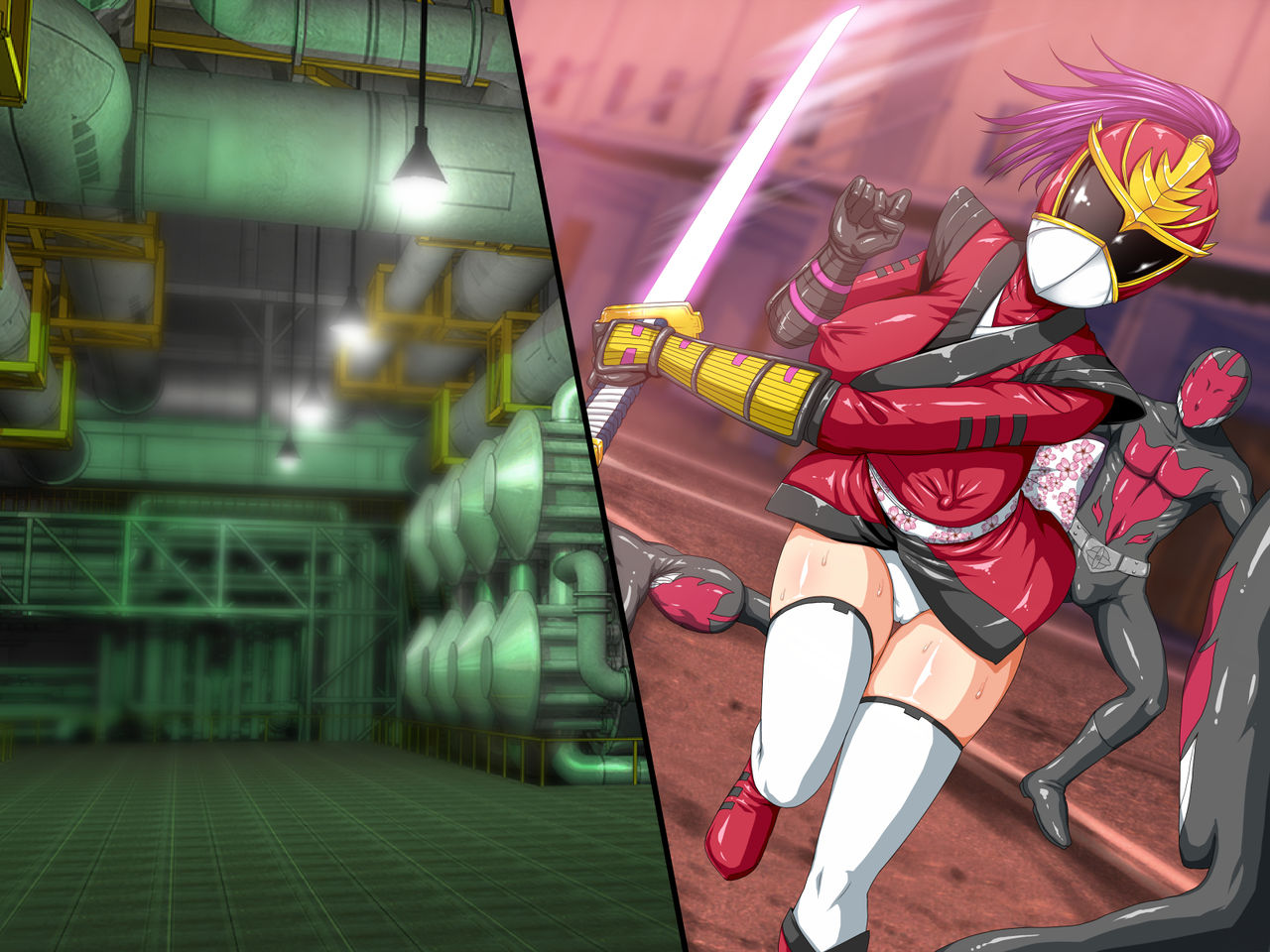 Kyonyuu Sentai Sangyarukan Red Akuochi Hen page 4 full
