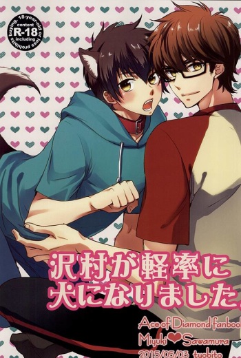 Sawamura ga Keisotsu ni Inu ni Narimashita. cover