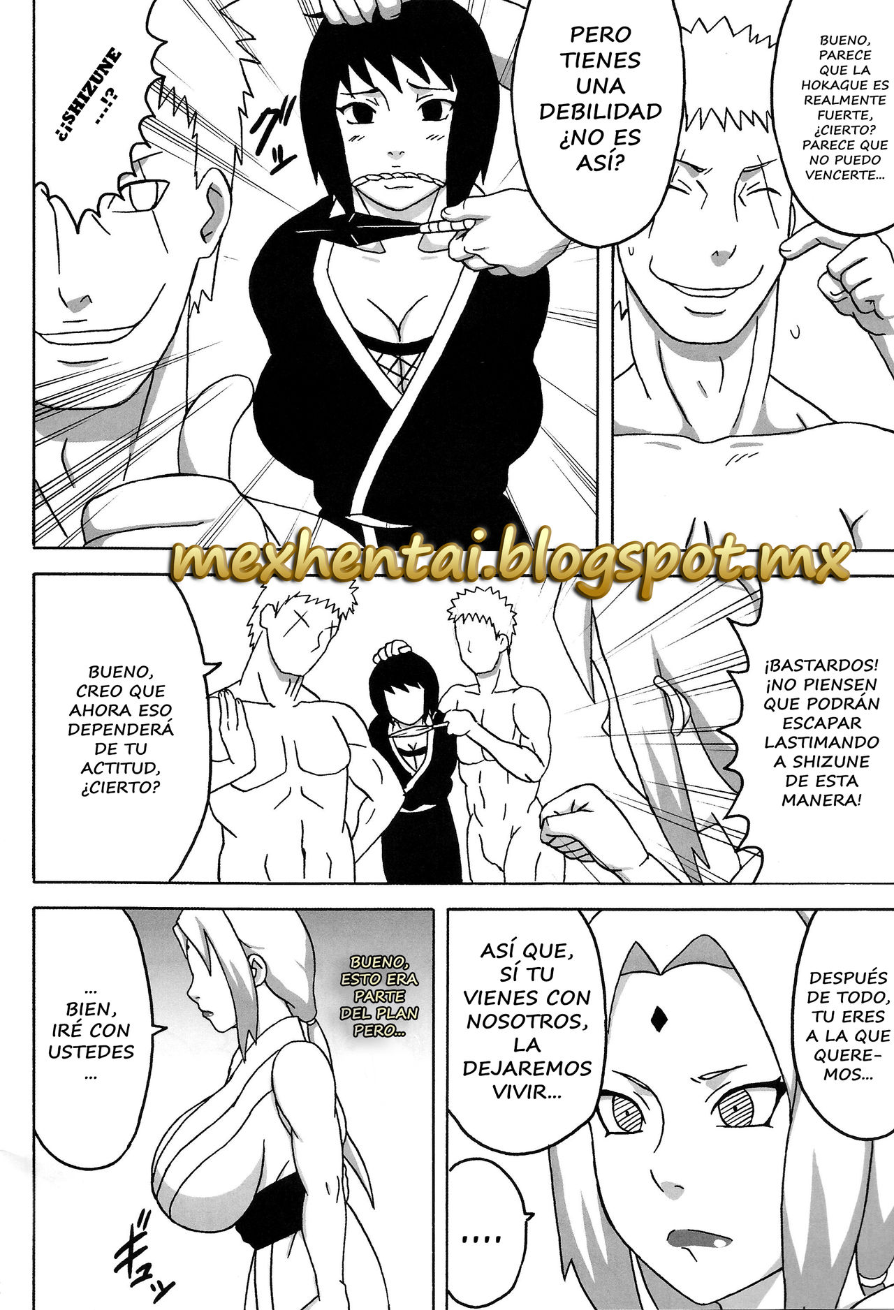 Tsunade no In Kangoku R - Chichikage Tanetsukeden | Tsunade's Lewd Prison 3 page 3 full