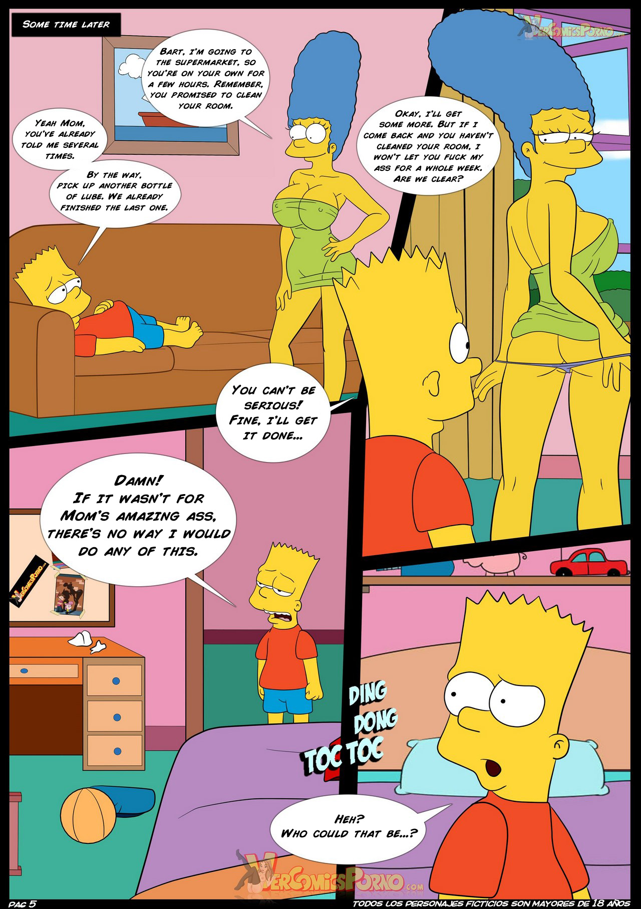 The Simpsons: Old Habits 4 - An Unexpected Visit page 6 full