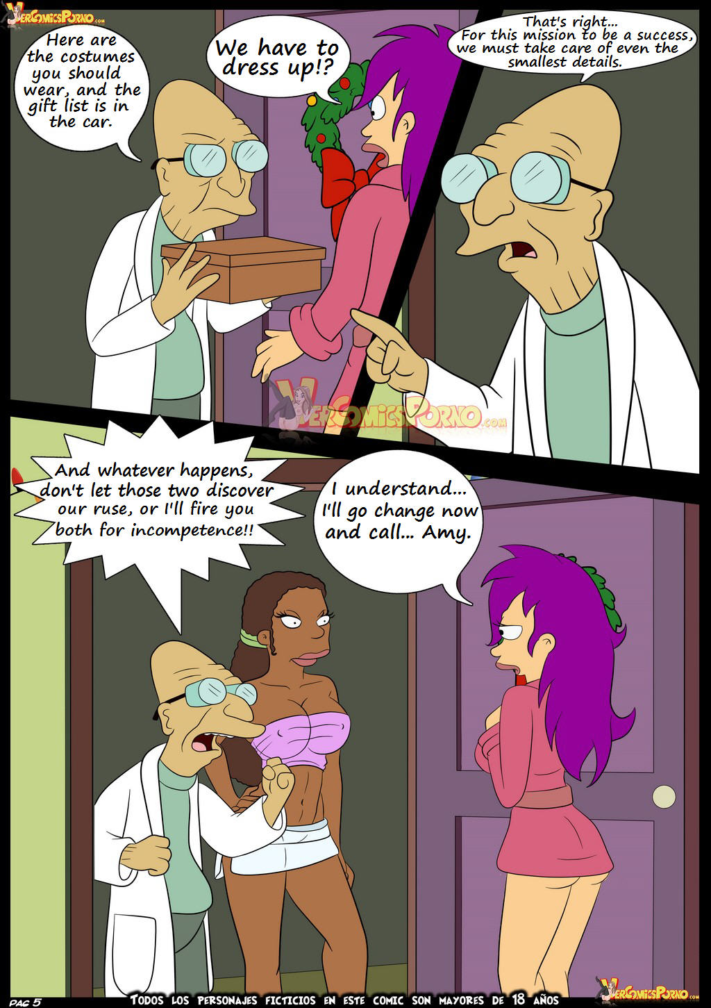 Futurama Christmas delivery page 6 full