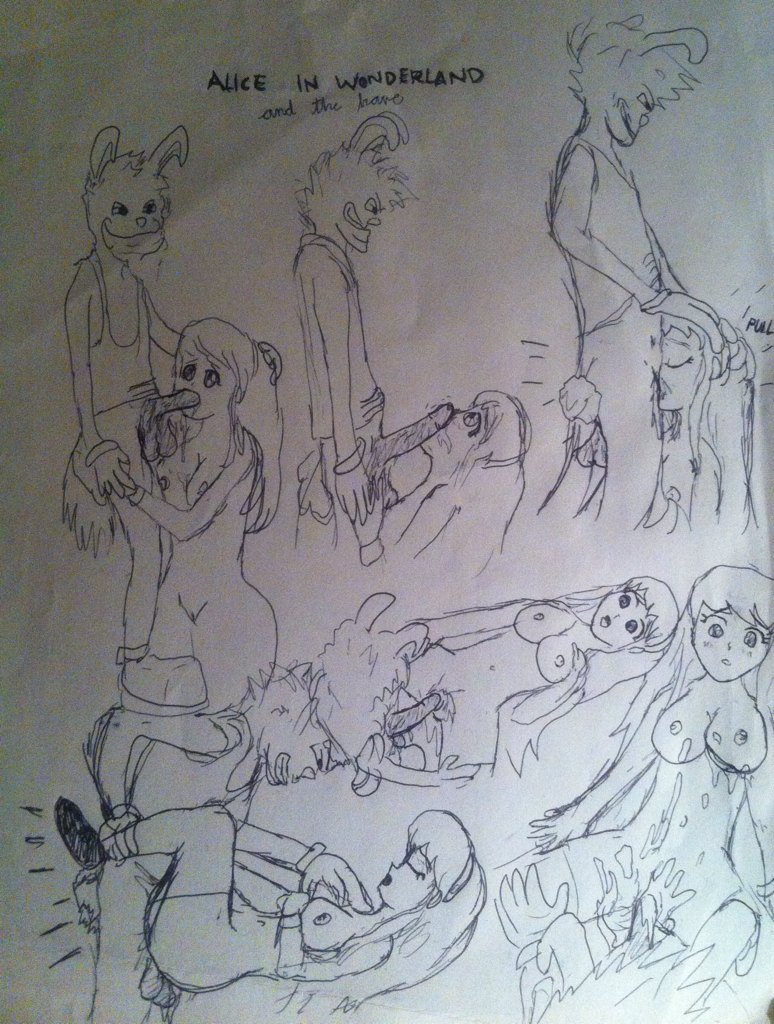 Alice in Wonderland &amp; the hare page 4 full