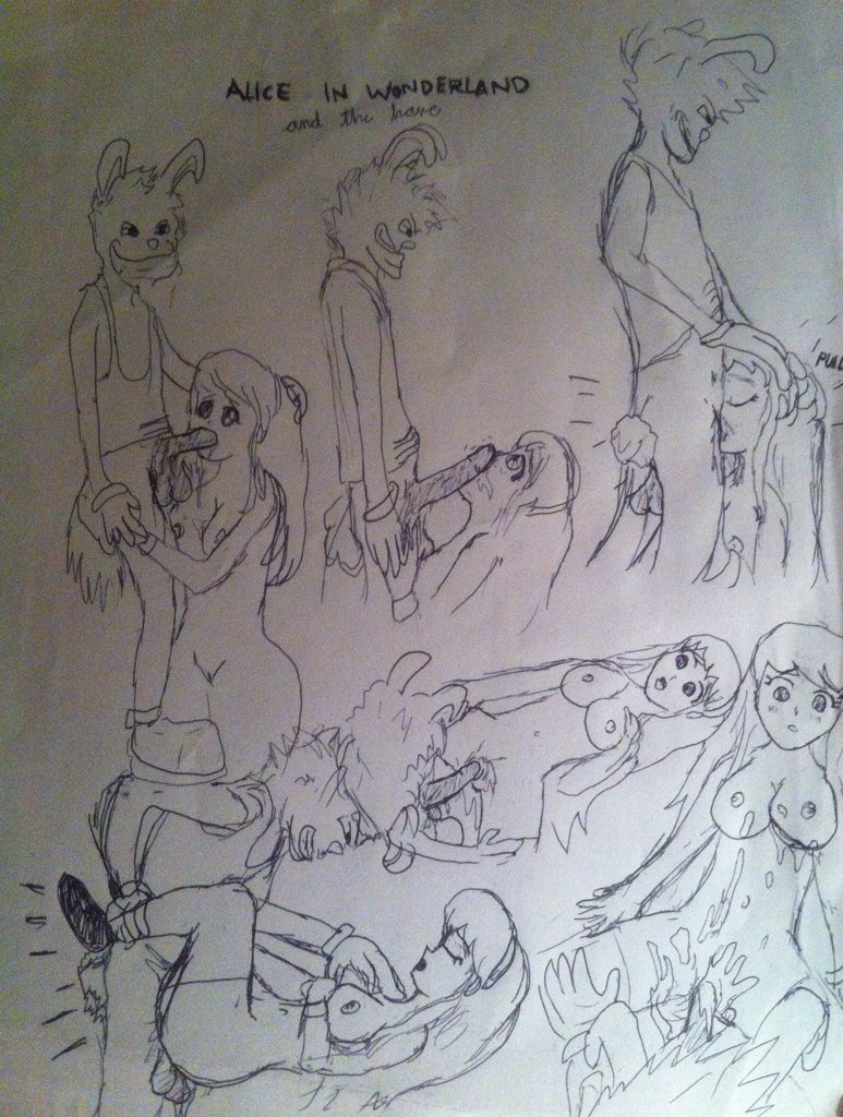 Alice in Wonderland &amp; the hare page 5 full