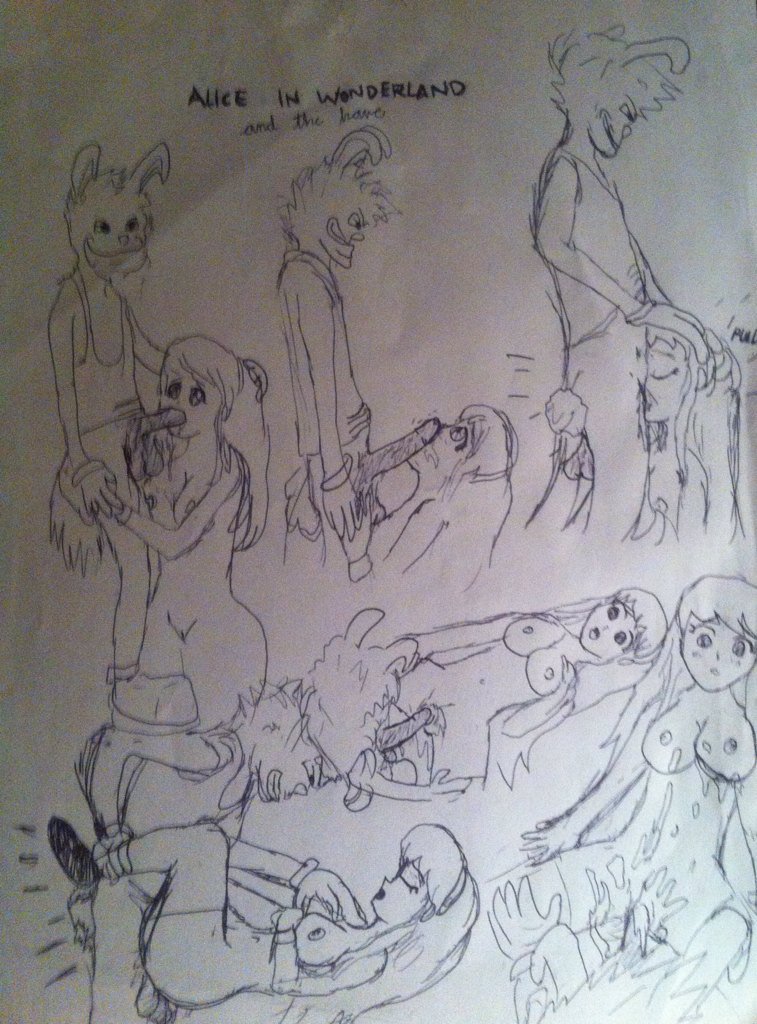 Alice in Wonderland &amp; the hare page 8 full