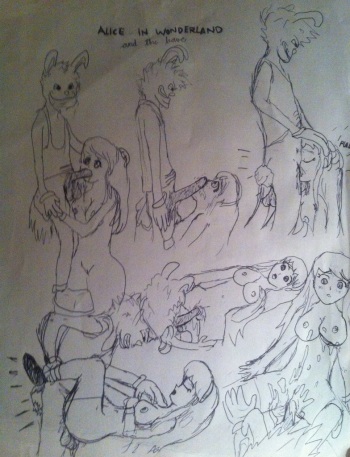 Alice in Wonderland &amp; the hare cover