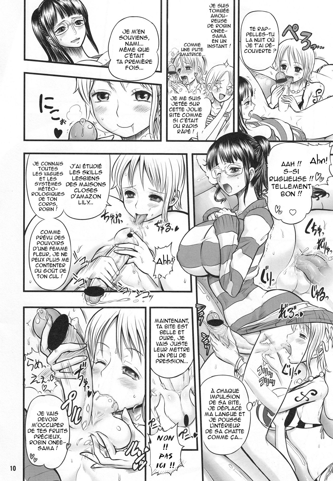 Midarezaki Joshuu Kaizoku 2 -Robin to Nami no Love Love Mitsu Shibori hen- page 9 full