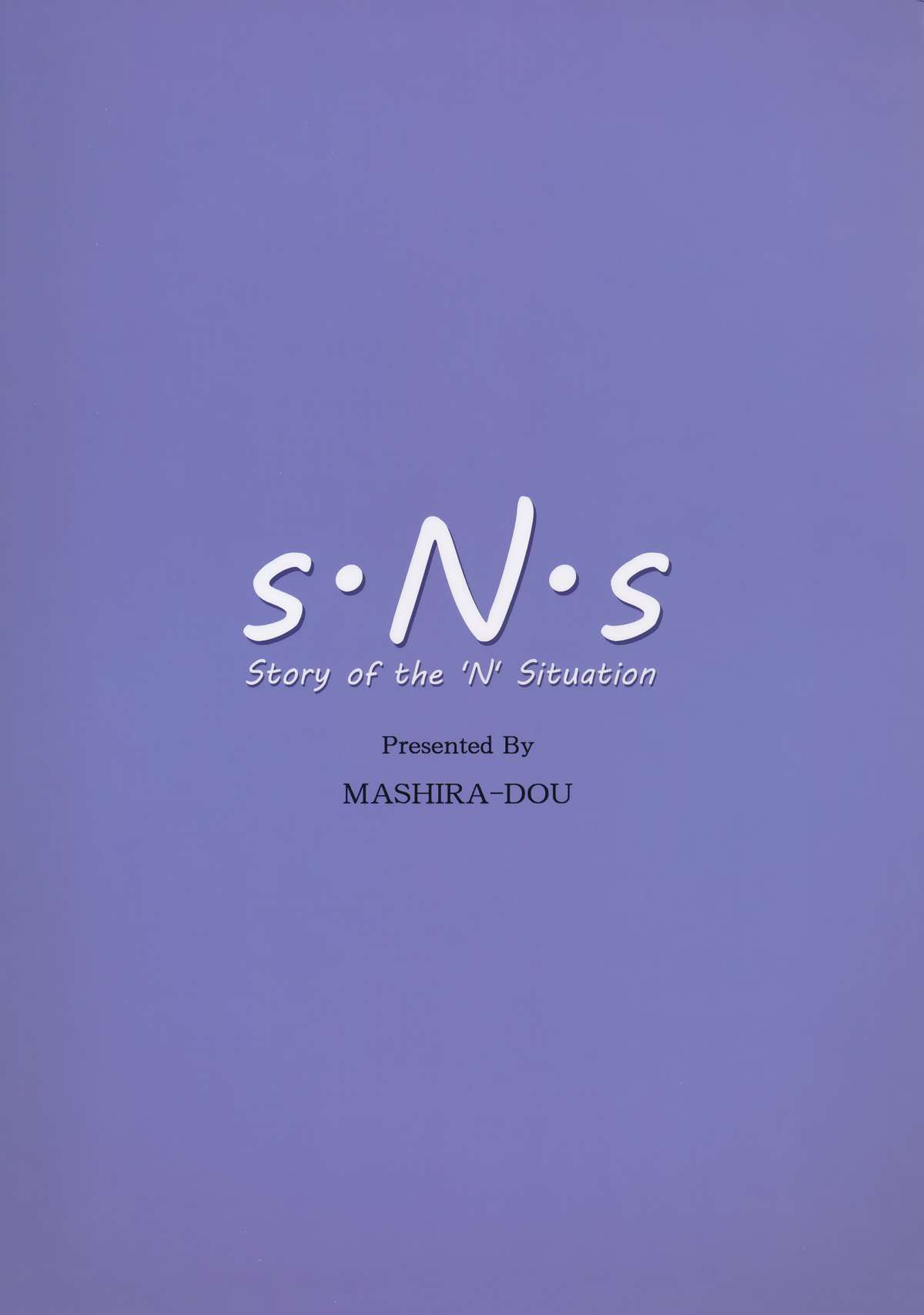 Story of the 'N' Situation - Situation#3 Mukasino Otoko page 2 full