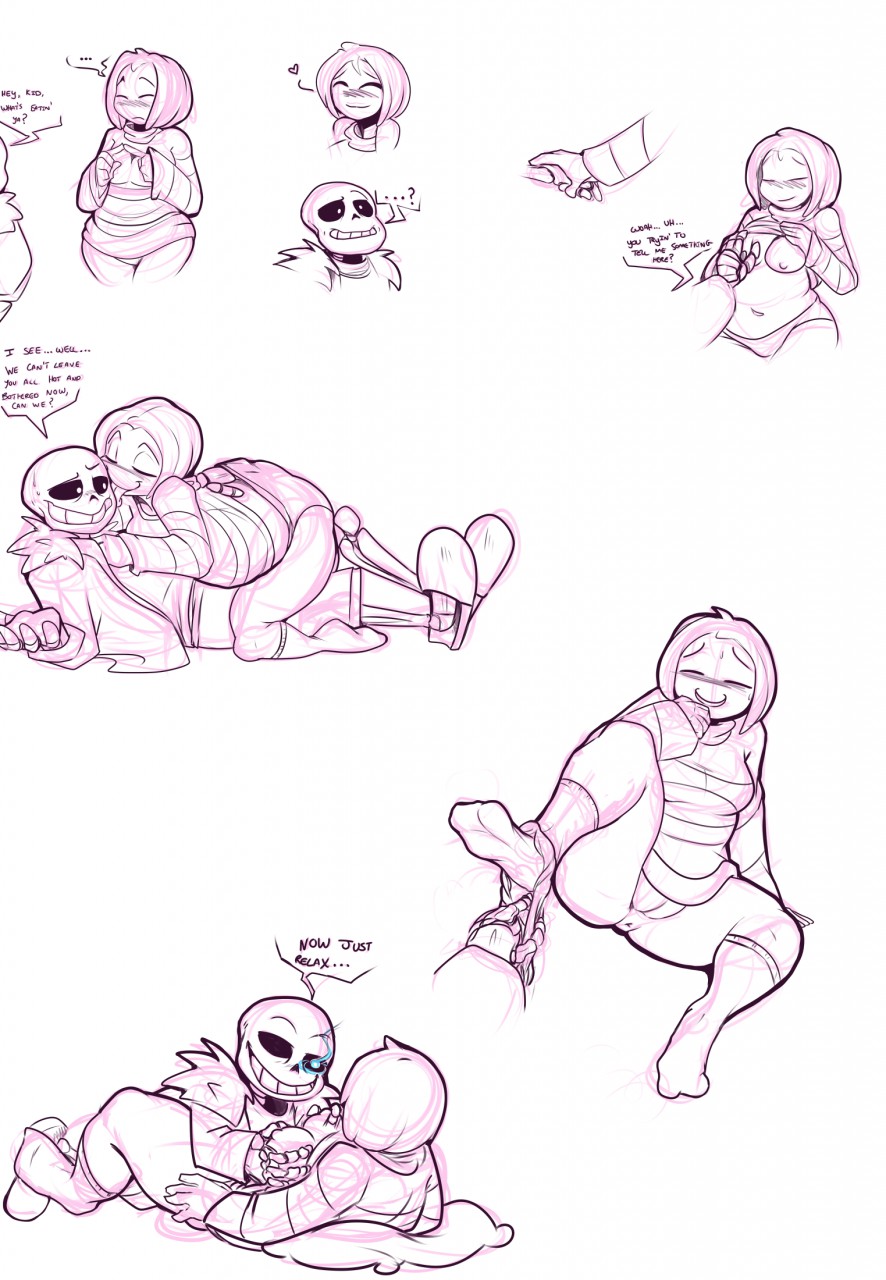 Sans x Frisk x Papyrus page 1 full