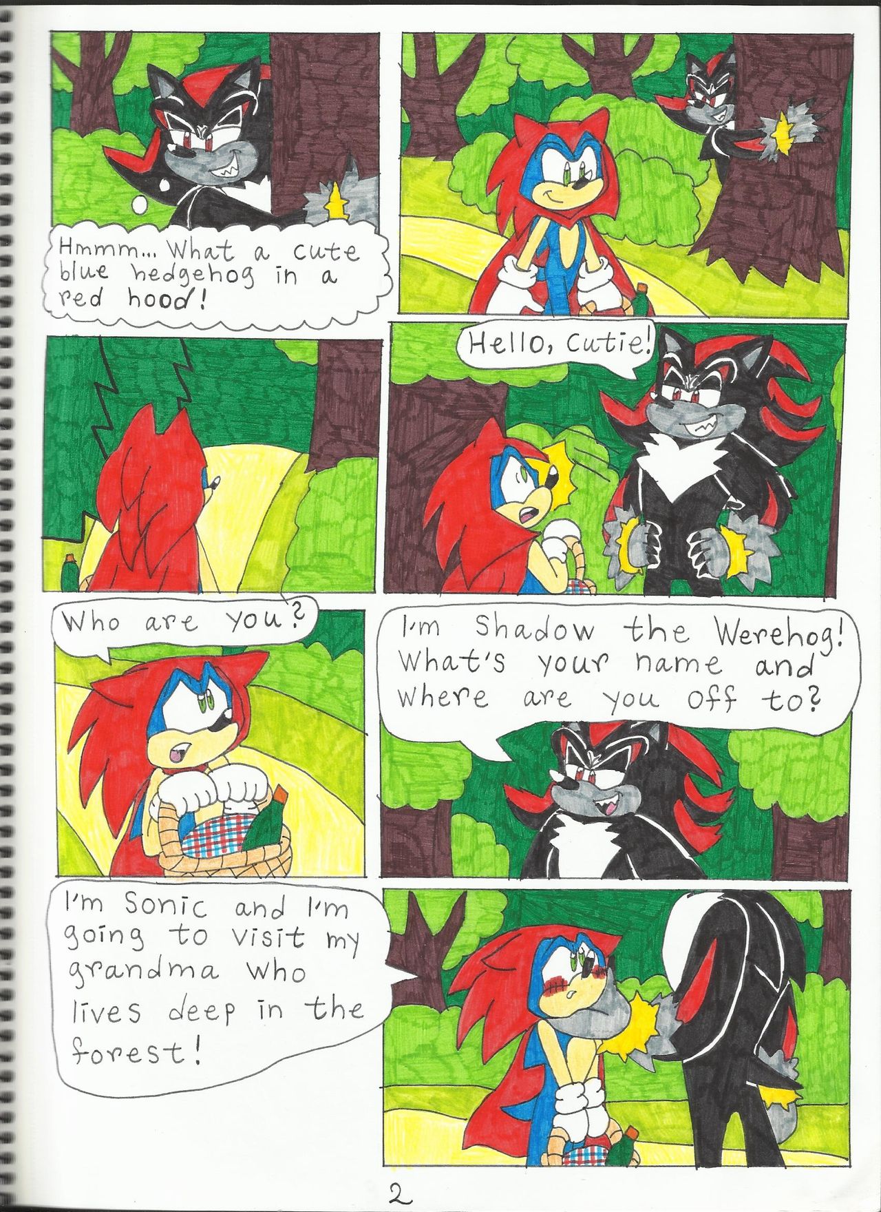 Sonic the Red Riding Hood page 3 full
