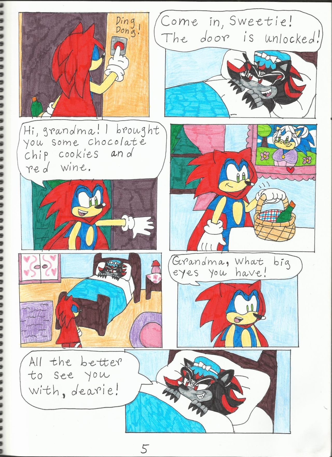 Sonic the Red Riding Hood page 6 full