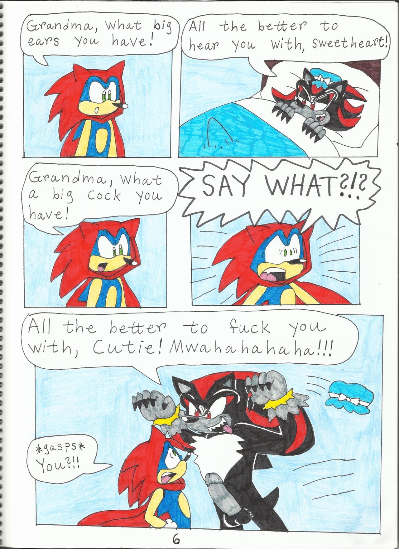 Sonic the Red Riding Hood page 7 full