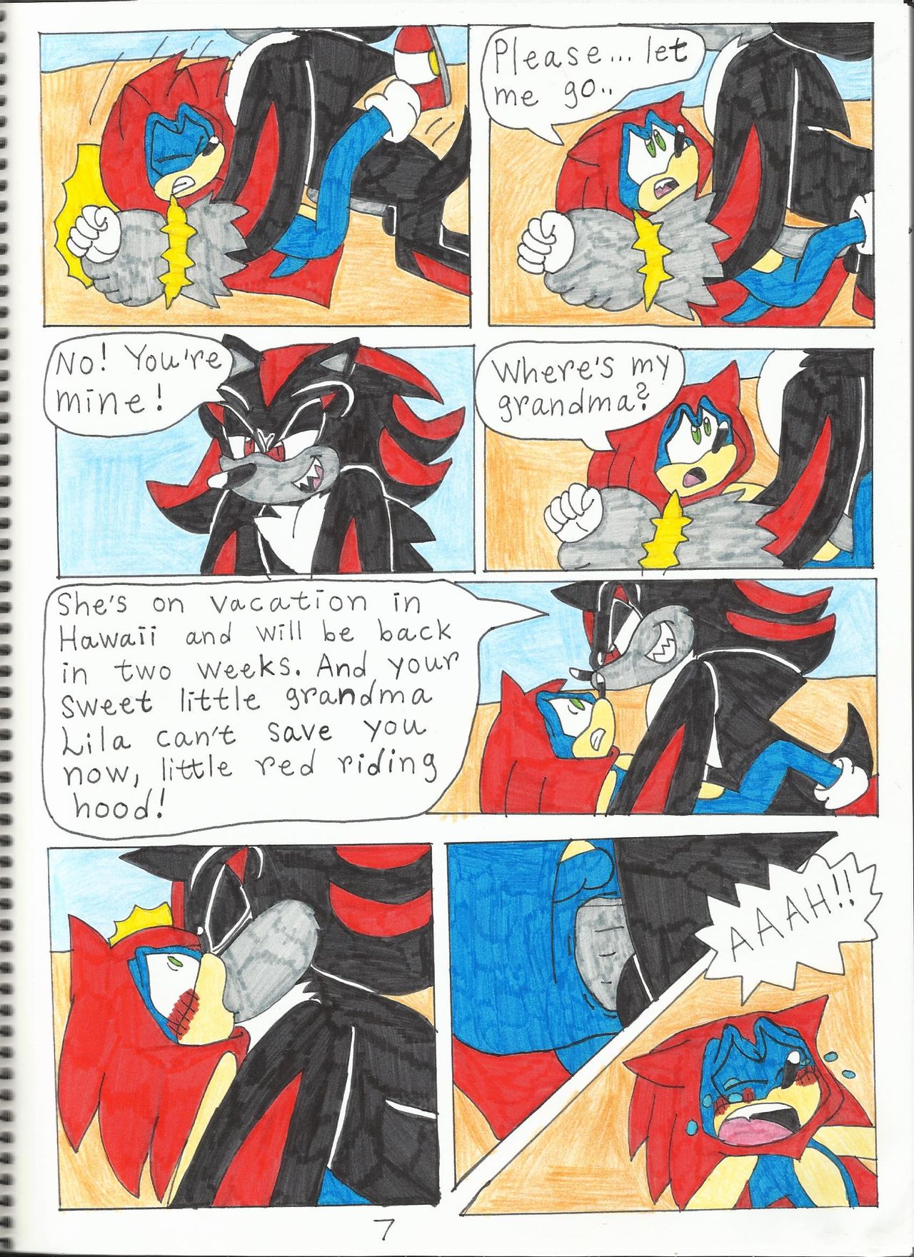 Sonic the Red Riding Hood page 8 full