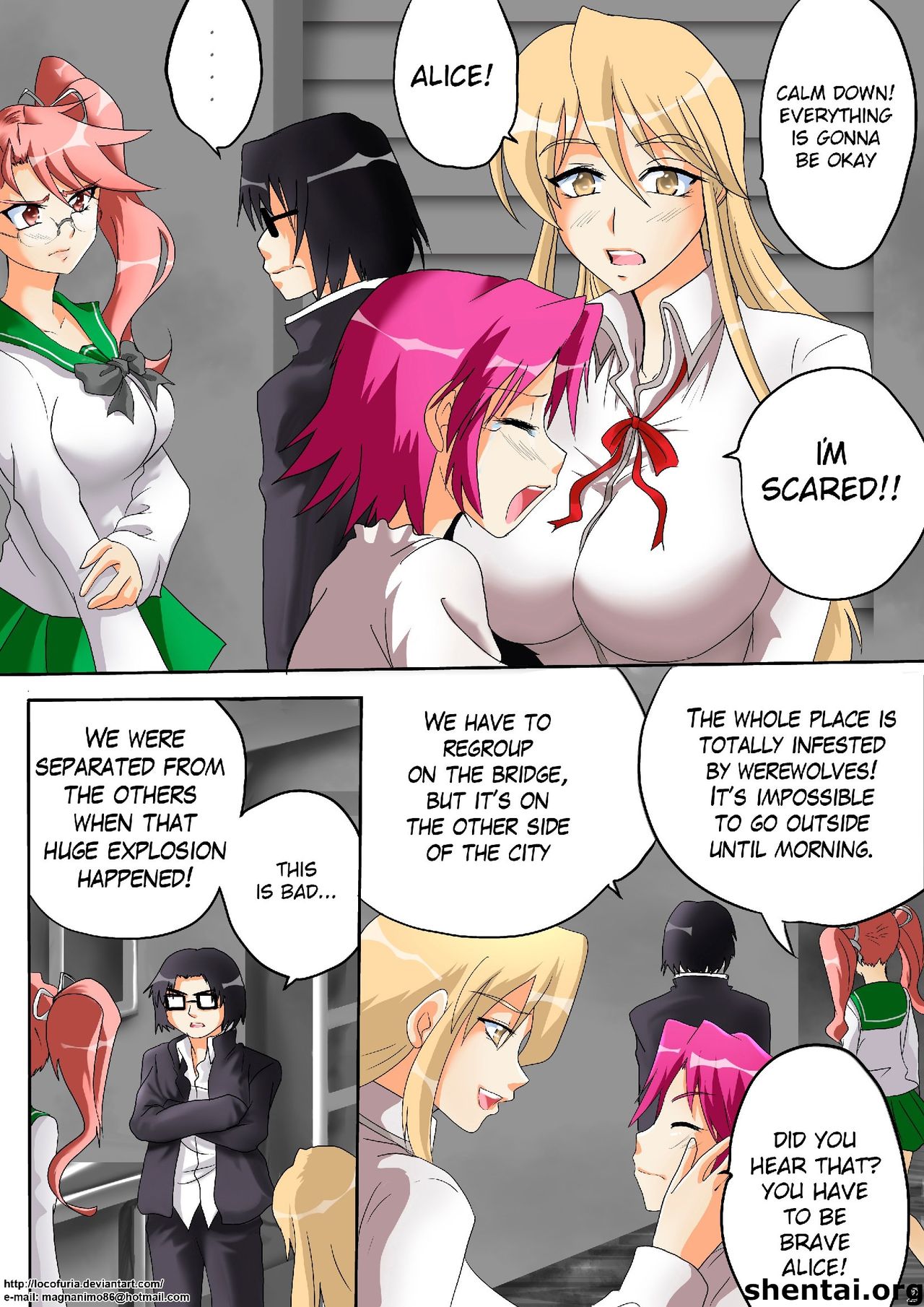 High School of the Werewolf 1 page 5 full