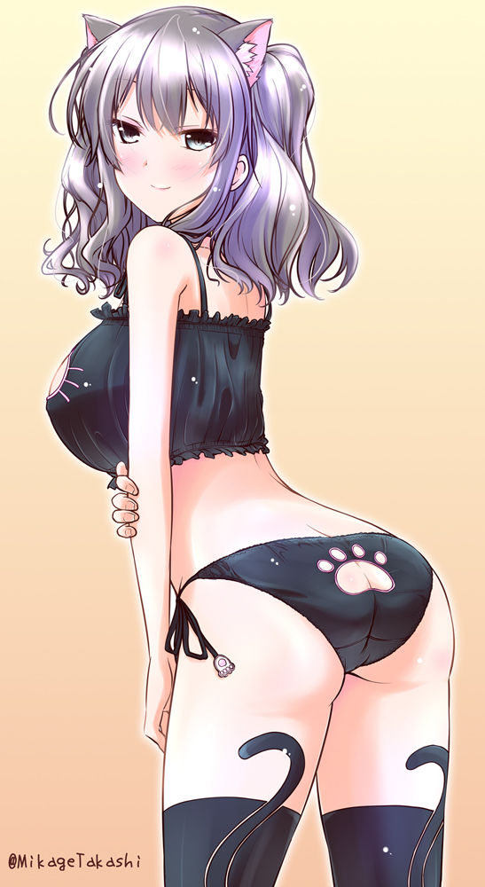 Cat Keyhole Bra - ねこランジェリー page 3 full