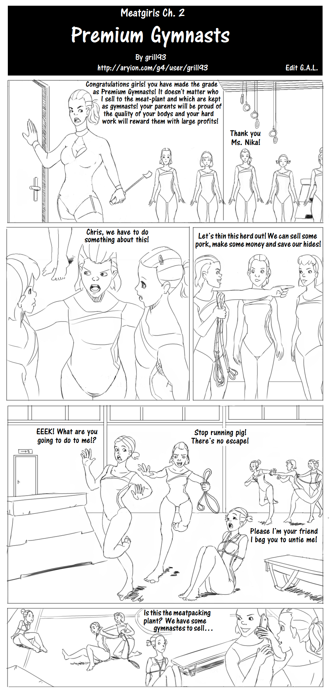 Meat Girls Ch. 2 Premium Gymnasts page 1 full