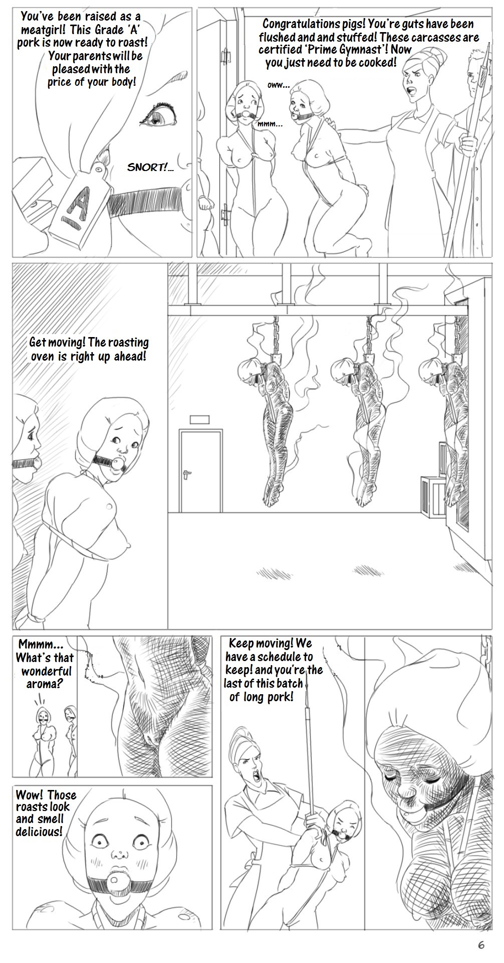 Meat Girls Ch. 2 Premium Gymnasts page 6 full
