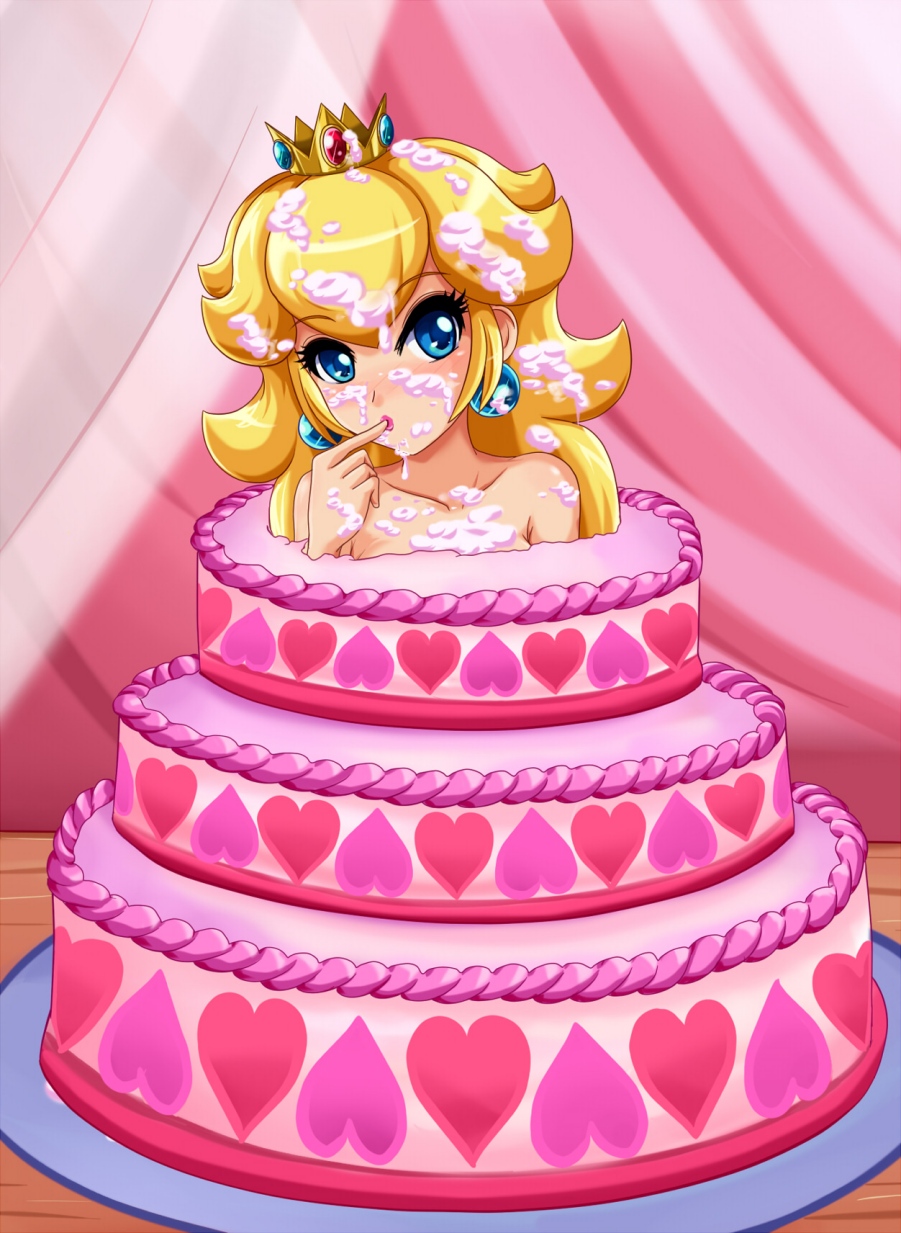 Dear Mario, Please Come To The Castle, I've Baked A Cake For You. Yours Truly, Princess Toadstool Peach page 1 full
