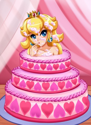 Dear Mario, Please Come To The Castle, I've Baked A Cake For You. Yours Truly, Princess Toadstool Peach cover