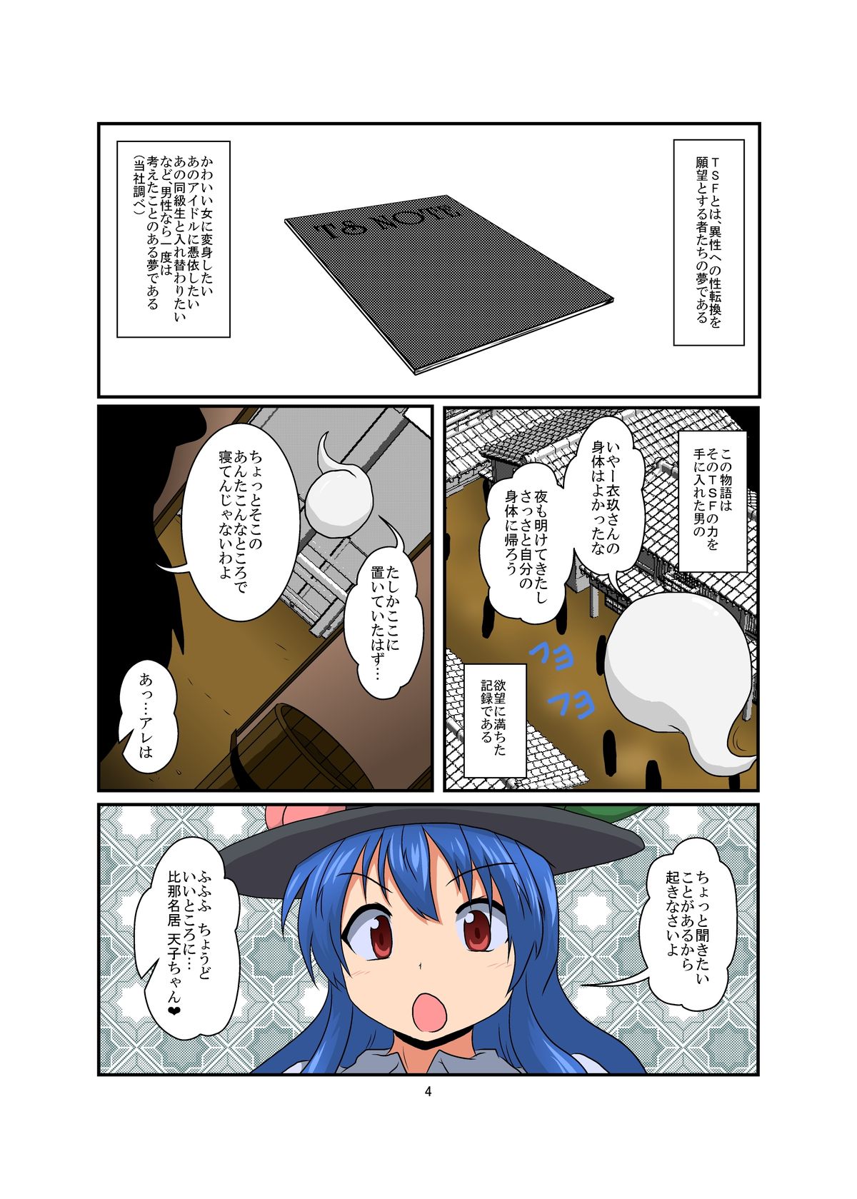 Touhou TS monogatari ~ Tenshi-hen ~ page 4 full