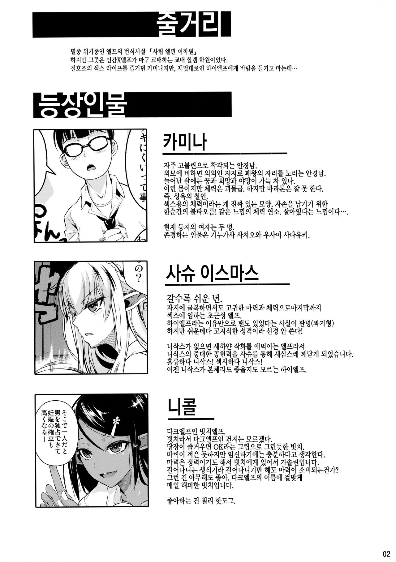 High Elf × High School Shiro × Kuro page 3 full