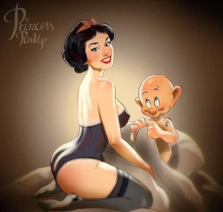 Disney Princess Pin-Up by Andrew Tarusov page 1 full