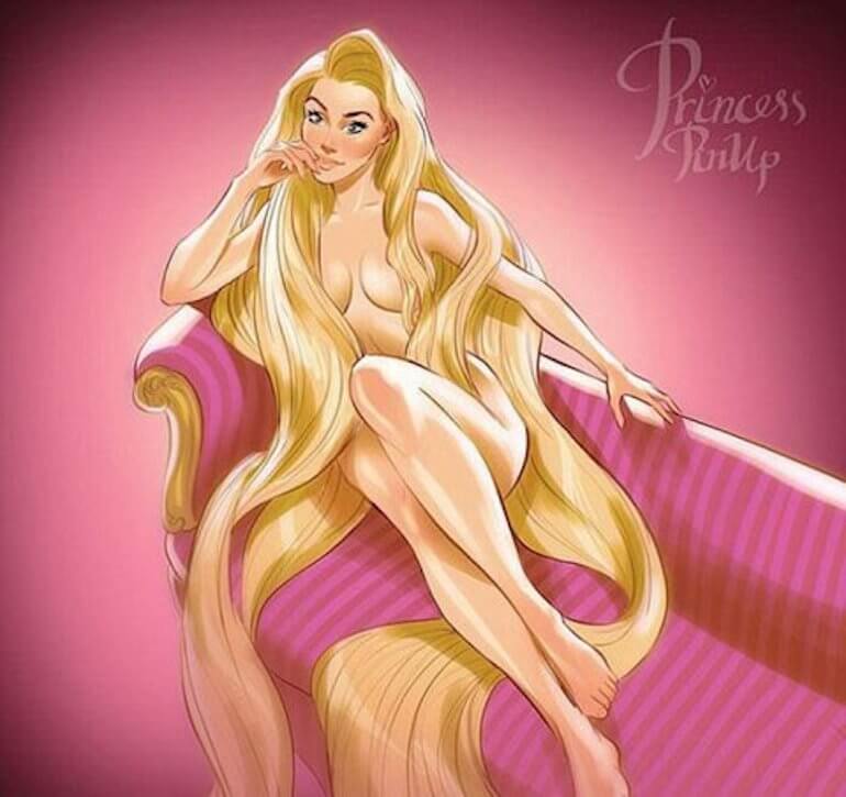 Disney Princess Pin-Up by Andrew Tarusov page 5 full