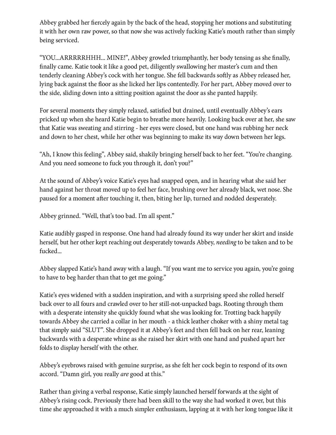 Futa Werewolves of the School Sorority page 6 full