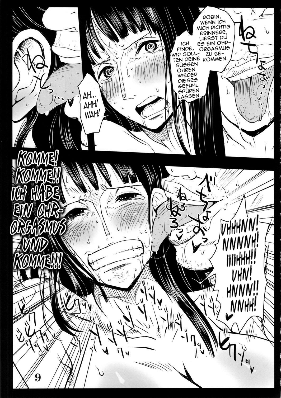 Metabolism OP Kyonyuu Kyoshiri Shoufu Nico Robin no Keshi Tai Kako page 8 full