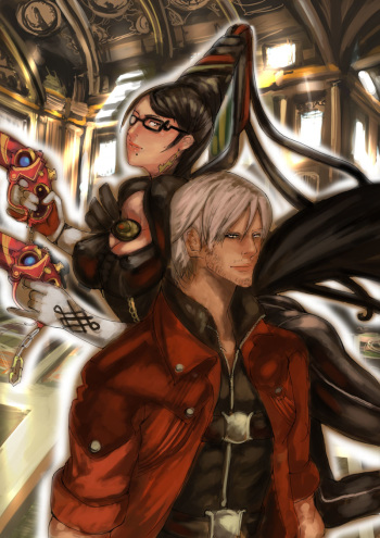 Bayonetta vs. Dante cover