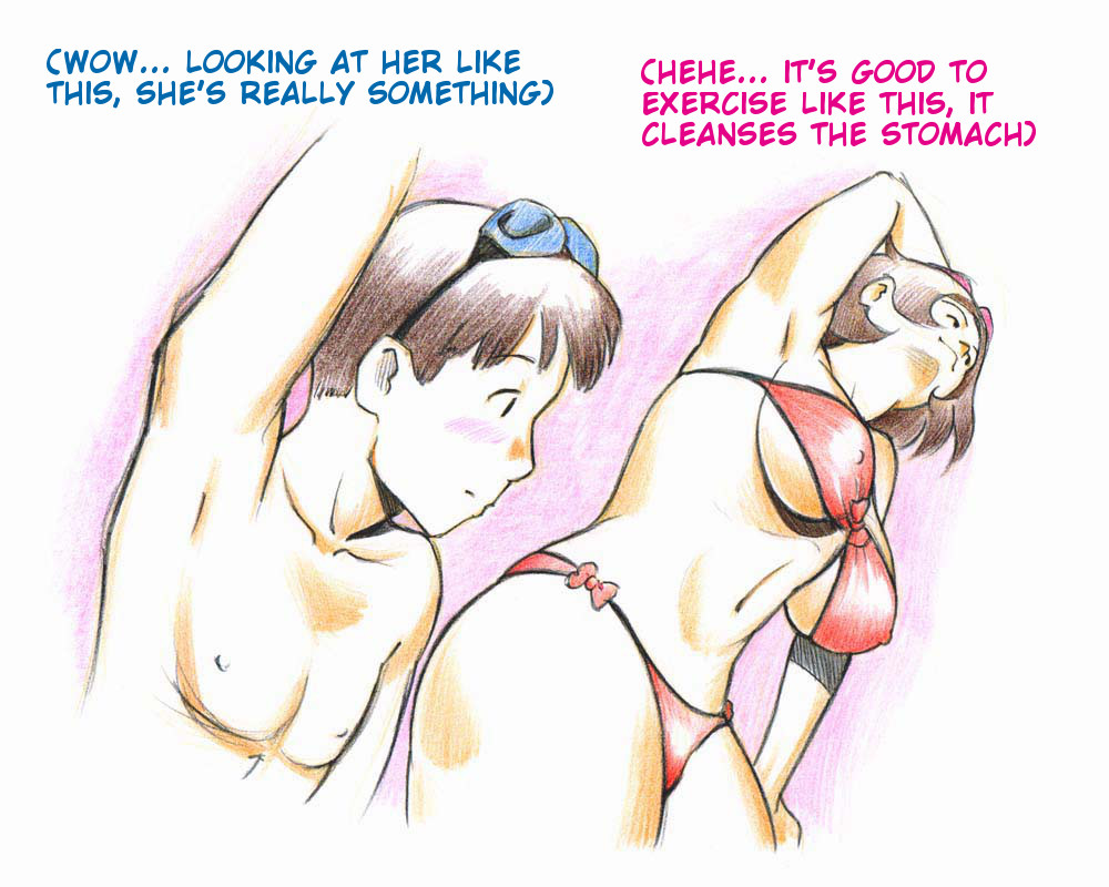 Mama Shot-ime - Manatsu no Pool Hen | Midsummer at the Pool page 6 full