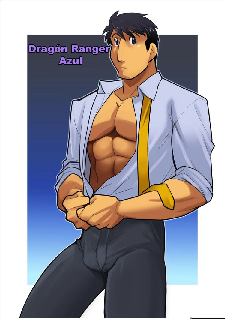 Dragon Ranger Ao Hen + Aka Hen Bangai | Dragon Ranger Azul page 1 full