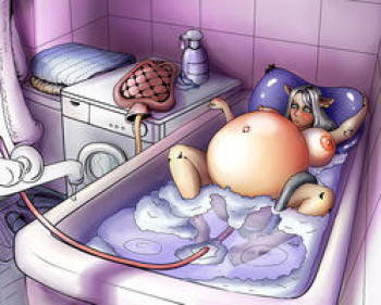 Fema Belly inflation/ Weigth gain/ Cum inflation folder cover