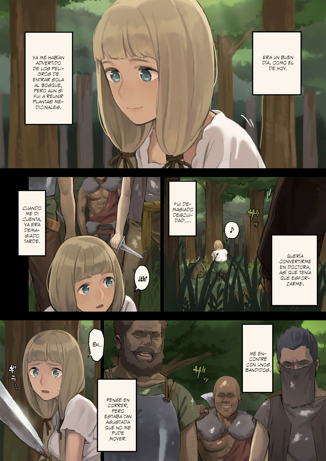 Mori de Deatta Touzoku ni Tsukamatte Shimatta Watashi wa... |  Me encontré con unos bandidos en el bosque y fui capturada page 6 full