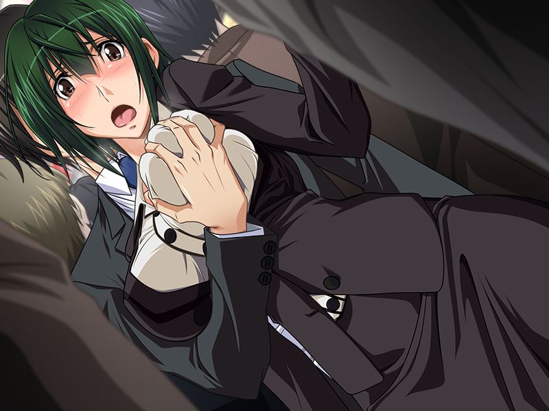 Densha de Chikan Enzai no Fukushuu no Hate ni, Otoko wa Miserare, Onna wa Ochiru page 1 full