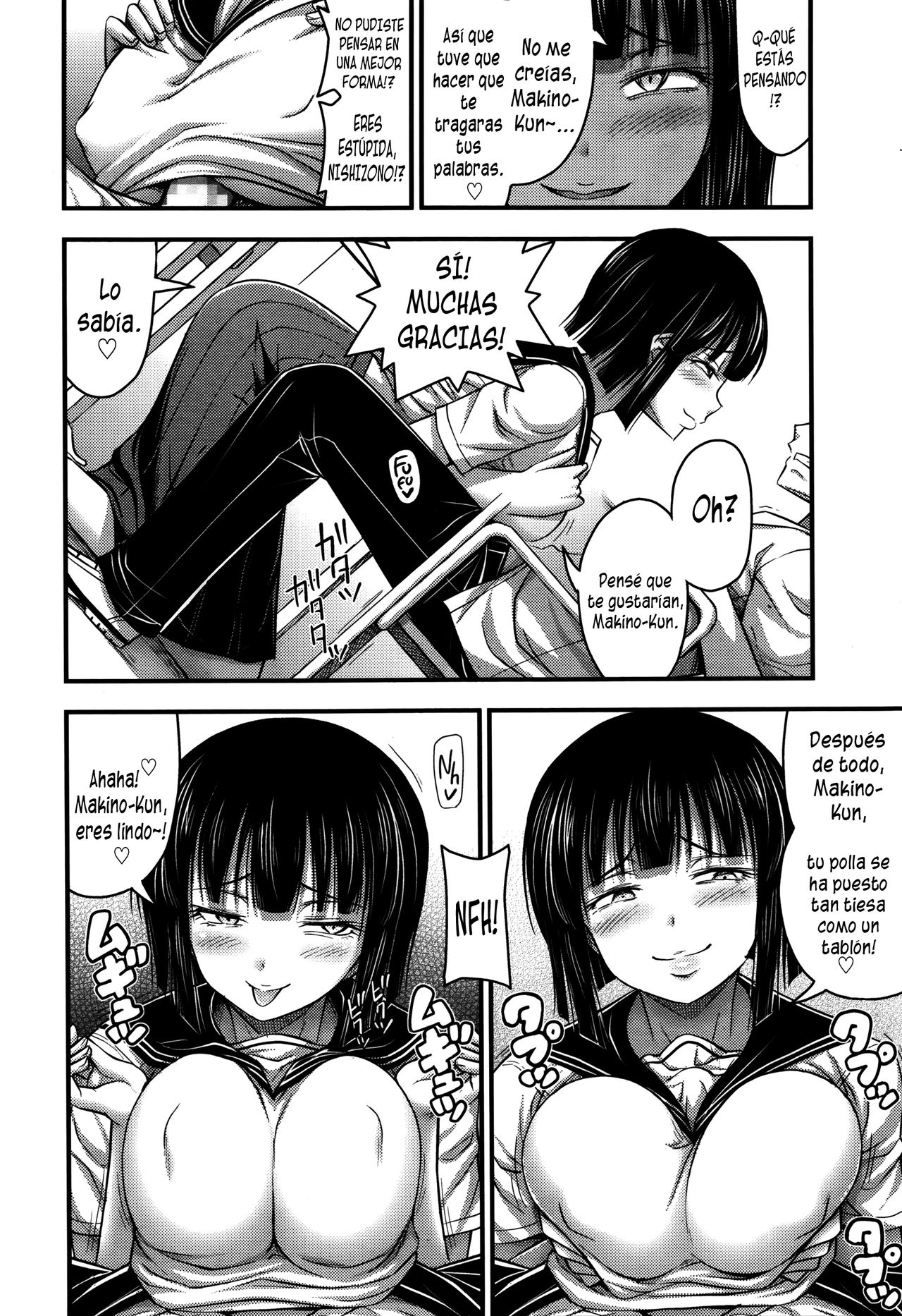 Nishizono-san wa Kyonyuu ga Torie | Lo Único Bueno de Nishizono-San son sus Pechos page 6 full