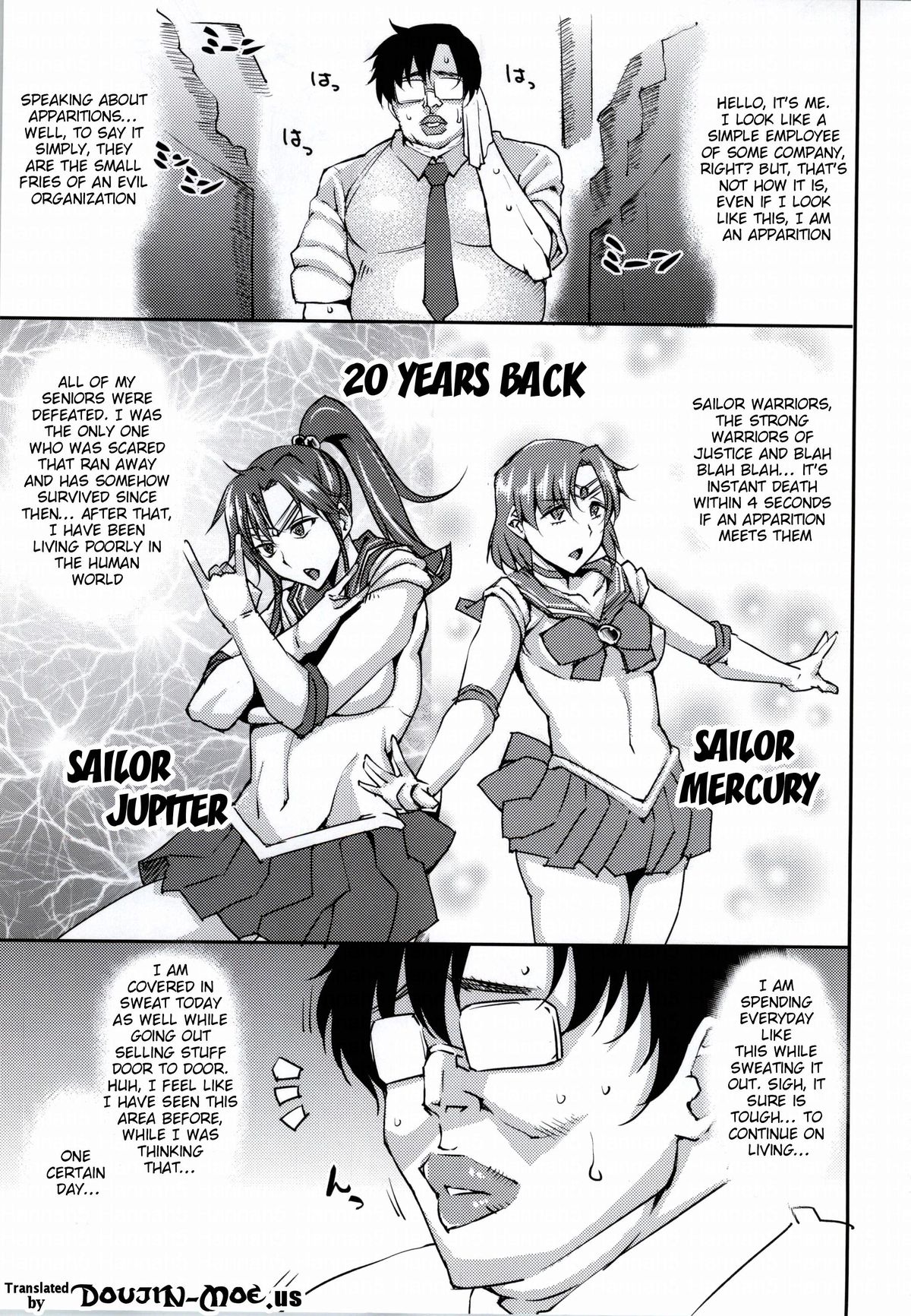 20 Nengo no, Sailor Senshi o Kakyuu Youma no Ore ga Netoru. | 20 Years Later, A Lesser Youma Like Me Slept with the Sailor Senshi page 2 full