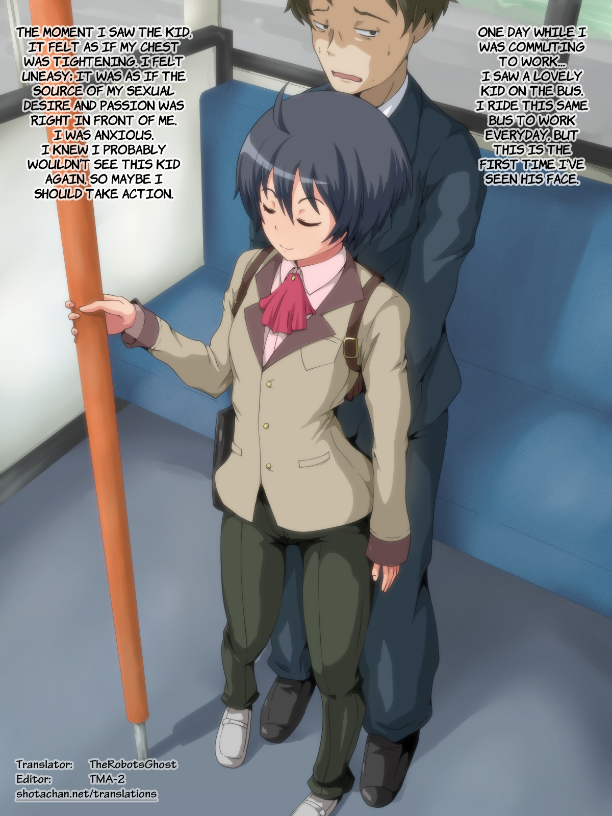 – Asa, Bus de Chikan o Shitara, Shounen ni Hotel ka Keisatsu ka no Nitaku o Semarareta Hanashi. page 2 full