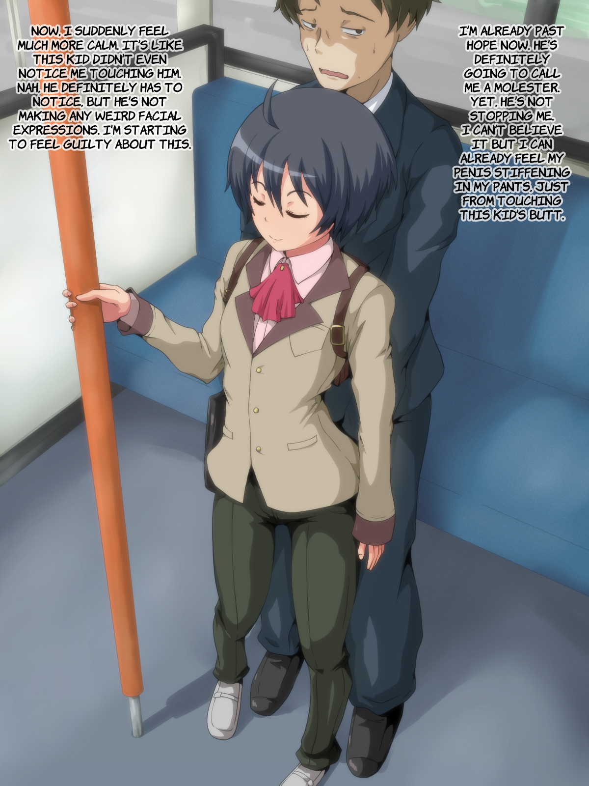 – Asa, Bus de Chikan o Shitara, Shounen ni Hotel ka Keisatsu ka no Nitaku o Semarareta Hanashi. page 4 full